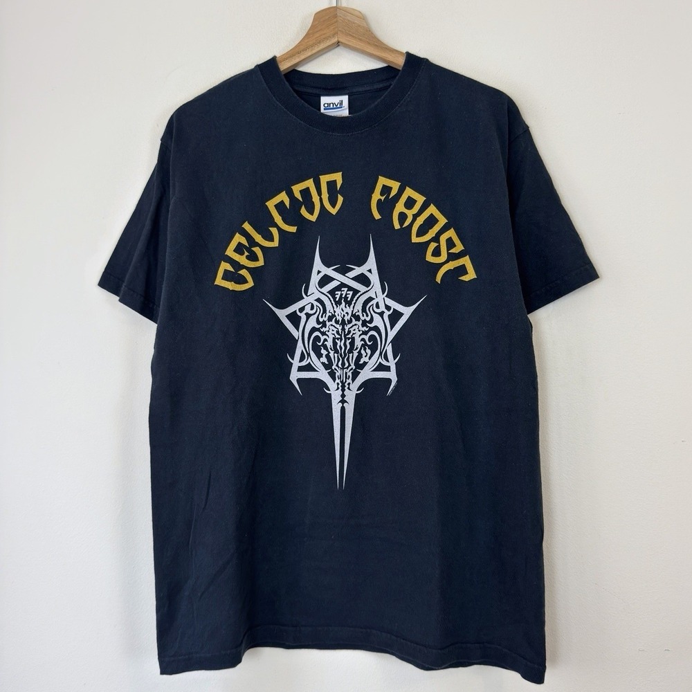 Vintage Y2k Celtic Frost Monotheist North America Tour Black Tee Shirt - Large